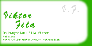 viktor fila business card